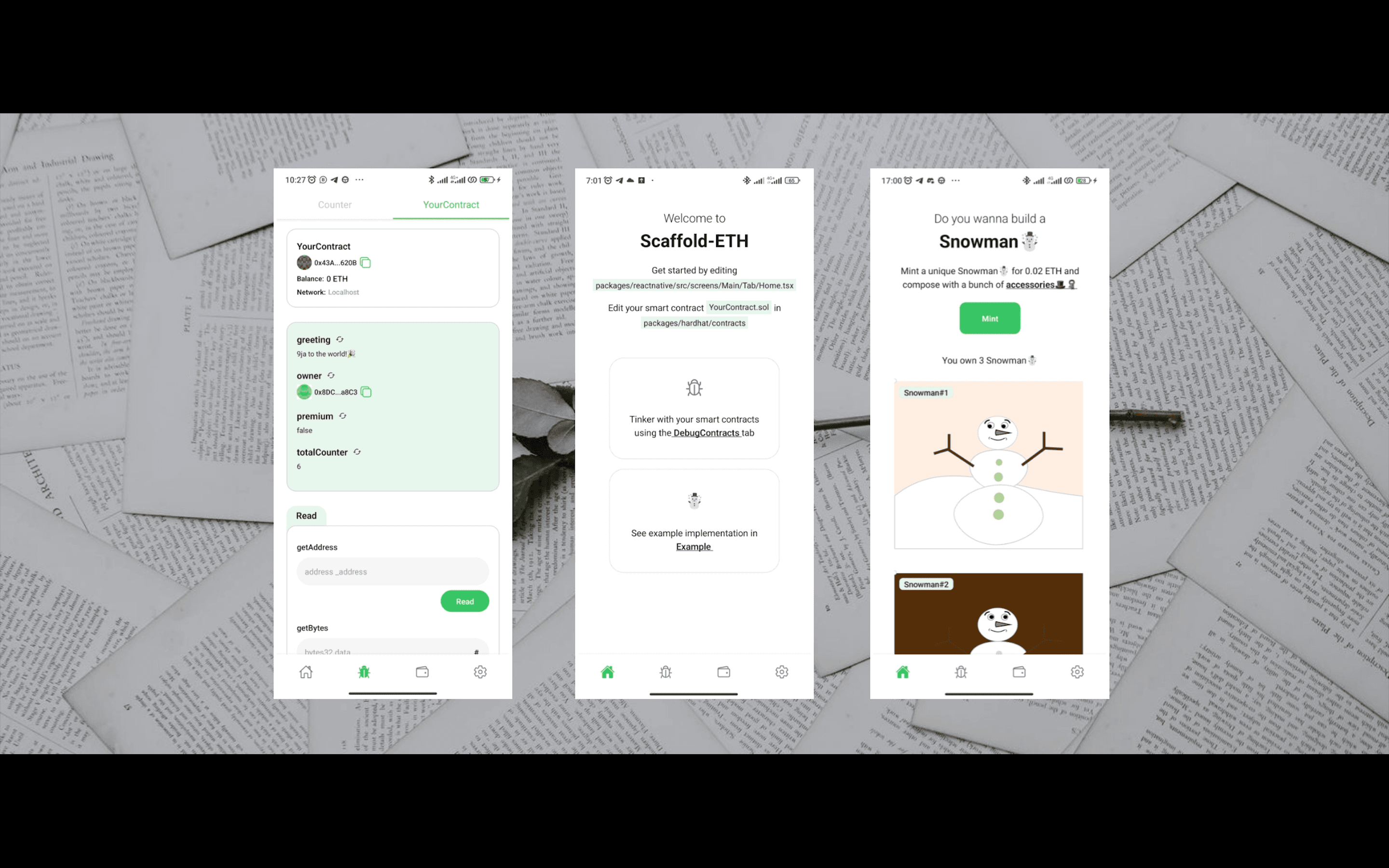 Screenshot of ETH Mobile